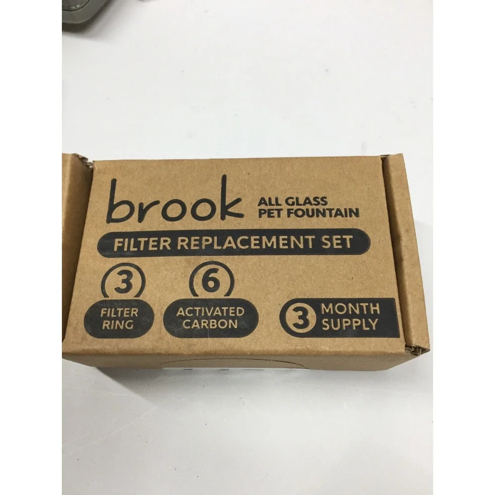 Brook Fountains Pet Water Fountain Replacement Filter Set 3 Month Supply New